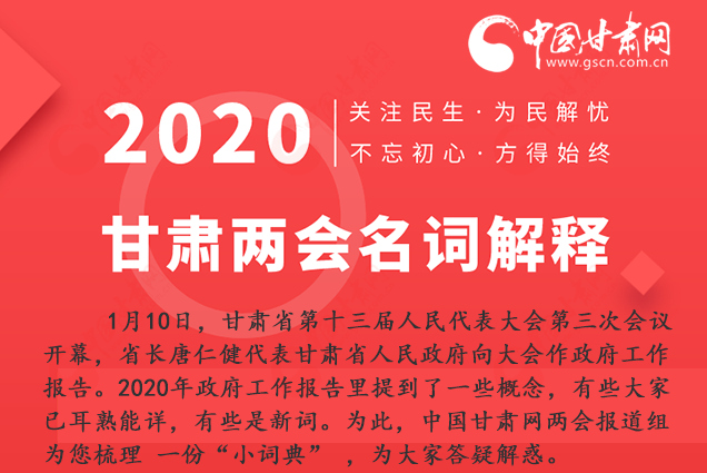 2020甘肅兩會|漲知識！政府工作報告23個新名詞，最全解釋來了