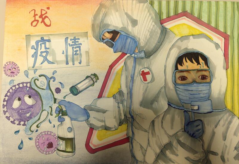 “疫情當前，孩子們有‘畫’說”作品展播（三十五）
