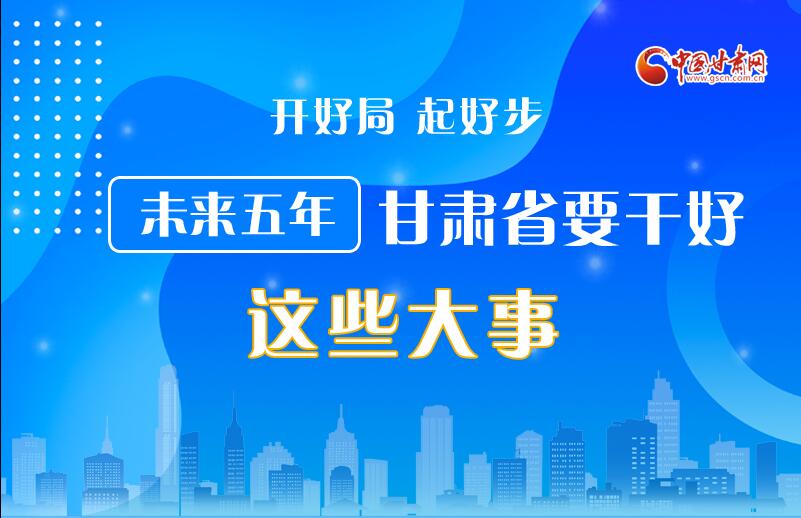 圖解丨開好局 起好步 未來五年甘肅省要干好這些大事！