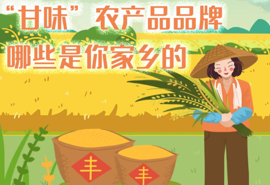 一圖帶你了解“甘味”農(nóng)產(chǎn)品品牌 ，哪些是你家鄉(xiāng)的？