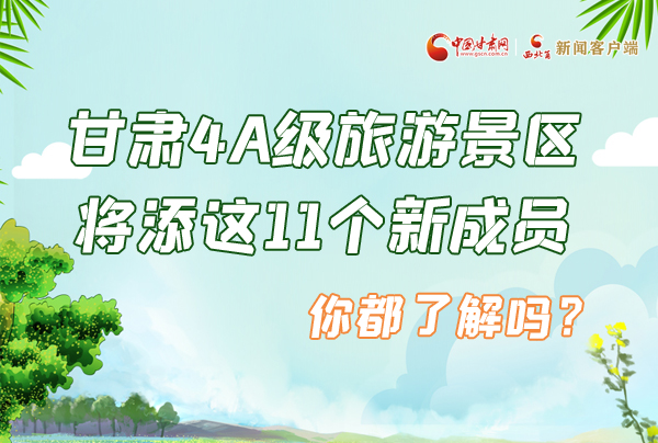 圖解|甘肅4A級(jí)旅游景區(qū)將添這11個(gè)新成員 你都了解嗎？