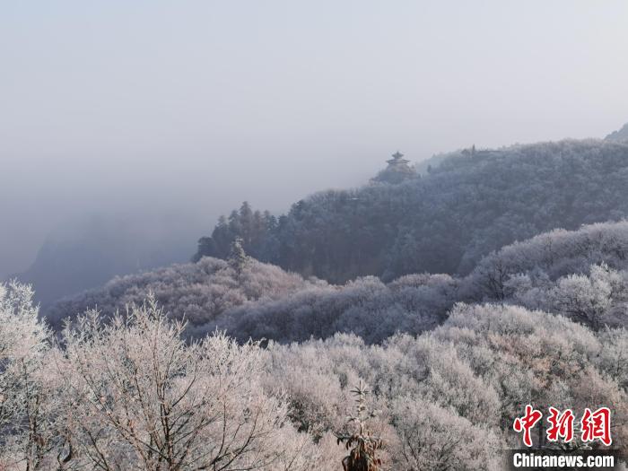 圖為連綿山脈，皆是白色?！⌒煺袢A 攝