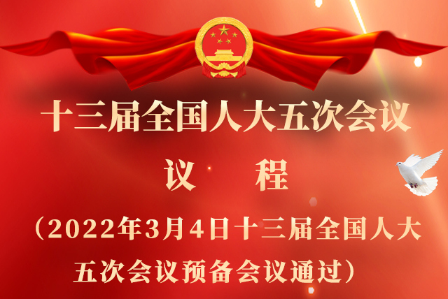 微海報|全國人大會議議程來了！