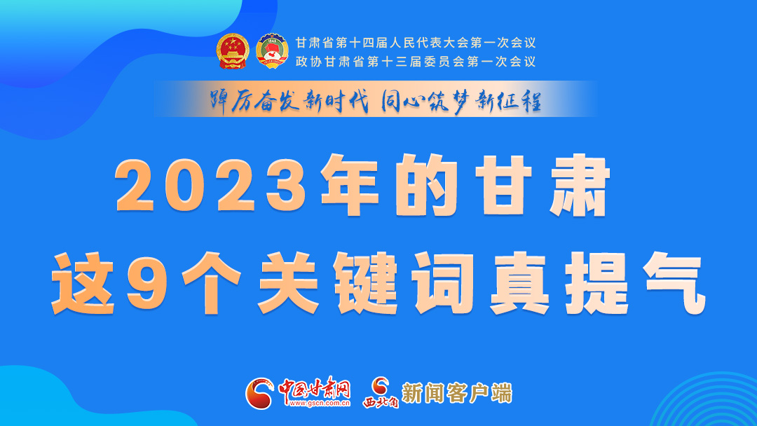 海報|2023年的甘肅 這9個關鍵詞真提氣！