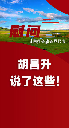  圖解|慰問甘南州各族各界代表 胡昌升說了這些！