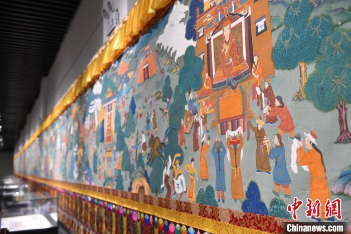 8月20日，“塔影河聲吉祥千年——涼州會(huì)盟暨蘭州與武威文物聯(lián)展”在蘭州市博物館開展。戴文昌 攝