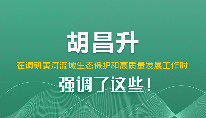 圖解|胡昌升在調(diào)研黃河流域生態(tài)保護(hù)和高質(zhì)量發(fā)展工作時(shí)強(qiáng)調(diào)了這些！