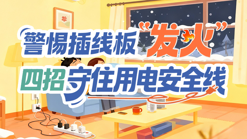 長(zhǎng)圖|警惕插線板“發(fā)火”！四招守住用電安全線
